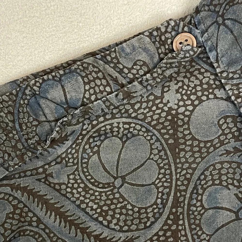 Polo Ralph Lauren Shirt Mens Large Brown Paisley Floral Button Down EUC